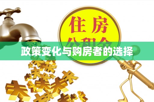 利州政策变化与购房者的选择