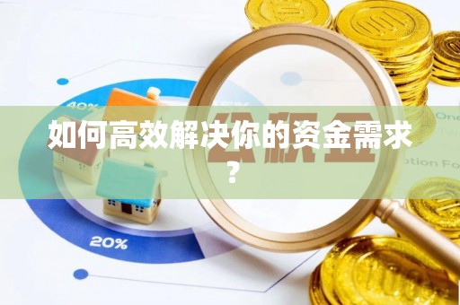 利州如何高效解决你的资金需求？