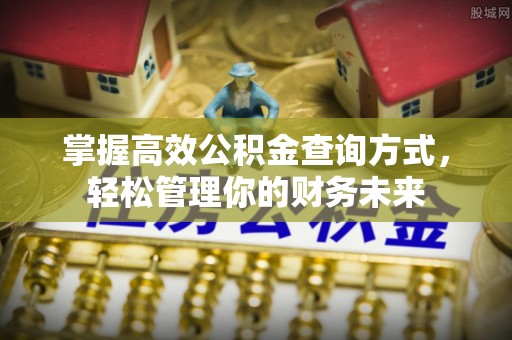 利州掌握高效公积金查询方式，轻松管理你的财务未来