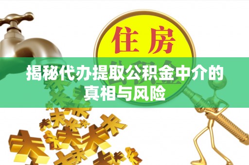 利州揭秘代办提取公积金中介的真相与风险