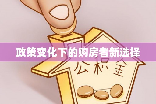 利州政策变化下的购房者新选择