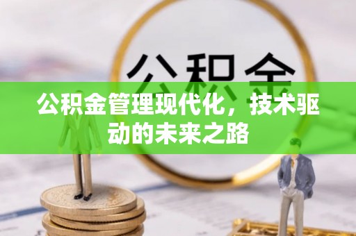 利州公积金管理现代化，技术驱动的未来之路